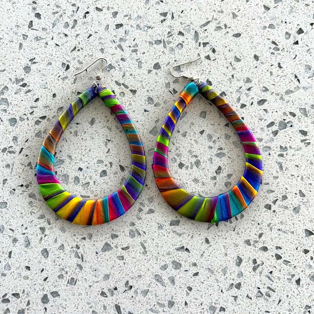 Silk earrings